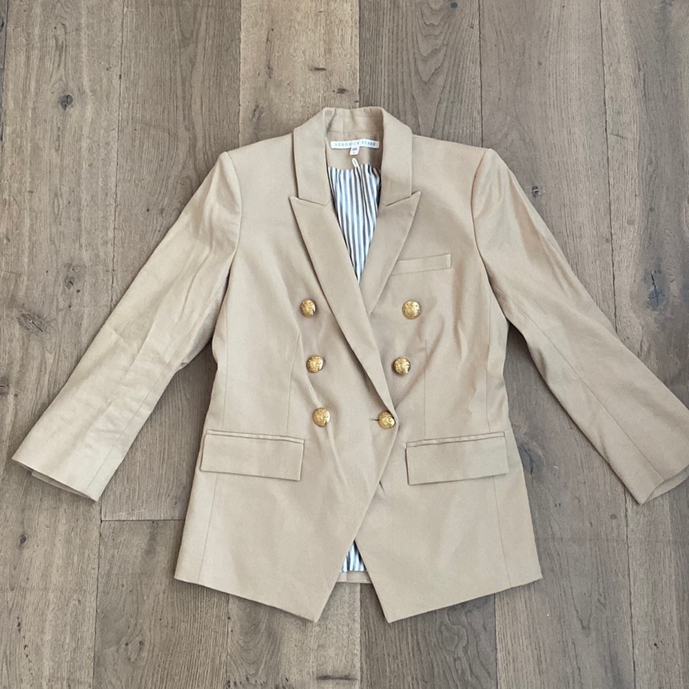 Veronica Beard Double Breasted Dickey Empire blazer size 4